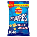 Walkers Squares Salt & Vinegar Sharing Snacks Crisps   104g GOODS M&S   