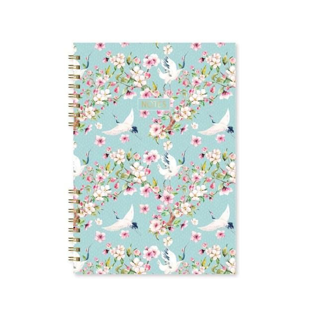 Design Group A4 Split Wiro Pink Blossom Notebook   12 per pack