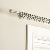 Argos Home silver extendable curtain pole 110cm to 200cm (British brand)