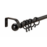 Argos Home black extendable curtain pole 110-200cm, UK version