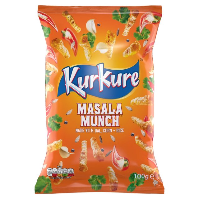 Kurkure Masala Munch Sharing Snacks Crisps   100g