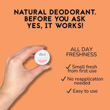 The Natural Deo Co. deodorant balm Orange Bergamot 10g mini (British brand)