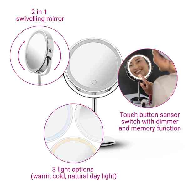 Medisana cosmetic mirror CM 844 LED, imported from the UK