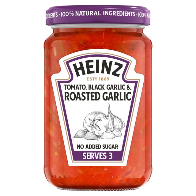 Heinz Black & Roasted Garlic Pasta Sauce 350g   350g GOODS M&S   