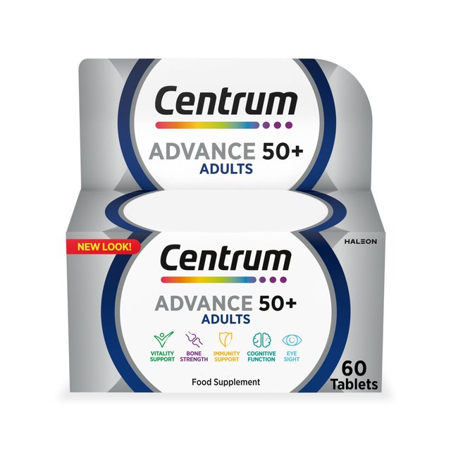 Centrum Advance 50+ Multivitamins & Minerals Tablets   60 per pack GOODS M&S   