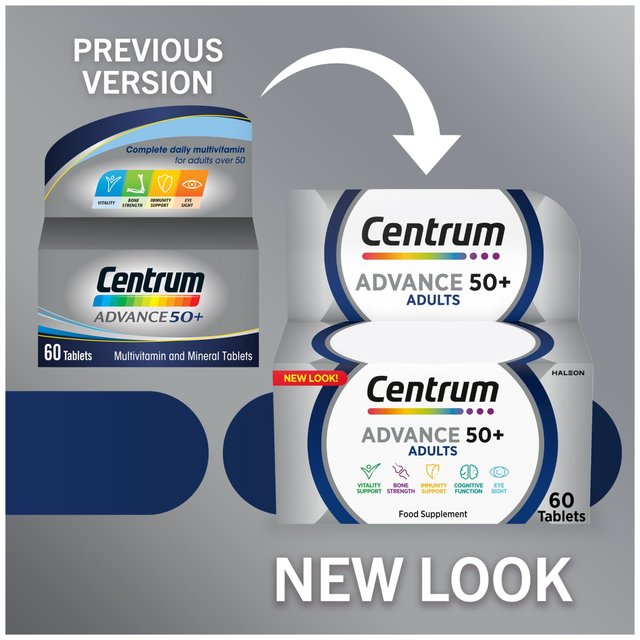 Centrum Advance 50+ Multivitamins & Minerals Tablets   60 per pack