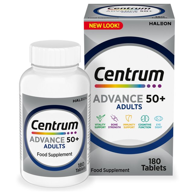 Centrum Advance 50+ Multivitamins & Minerals Tablets   180 per pack GOODS M&S   