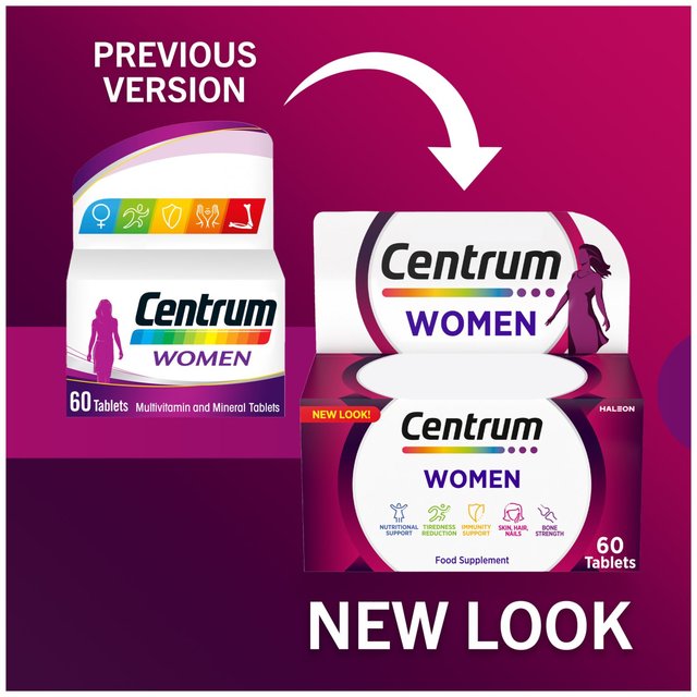 Centrum Women Multivitamins and Minerals Tablets   60 per pack GOODS M&S   