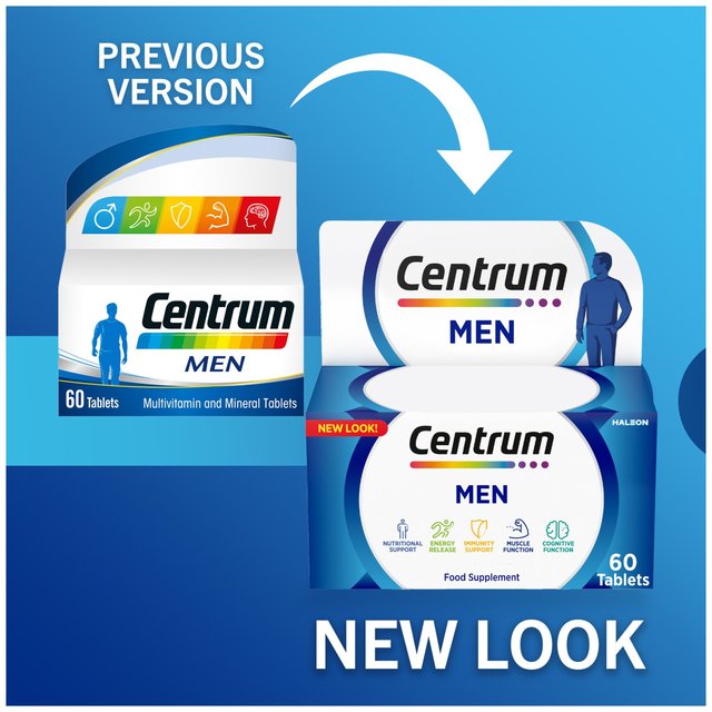 Centrum Men Multivitamins and Minerals Tablets   60 per pack GOODS M&S   