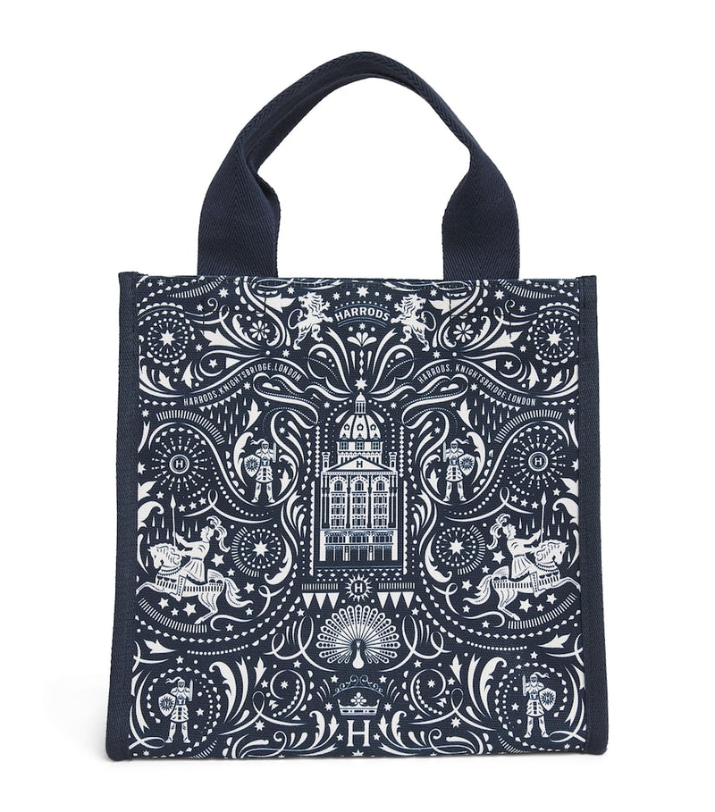 Harrods Small Knights of Brompton Tote Bag, imported from the UK