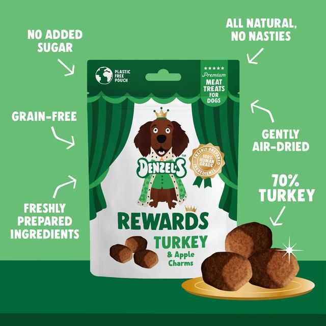 Denzel's Premium Rewards Turkey & Apple Charms   70g GOODS M&S   