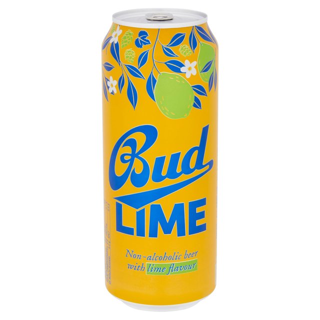 Bud Lime Non Alcoholic Lime Beer   500ml GOODS M&S   