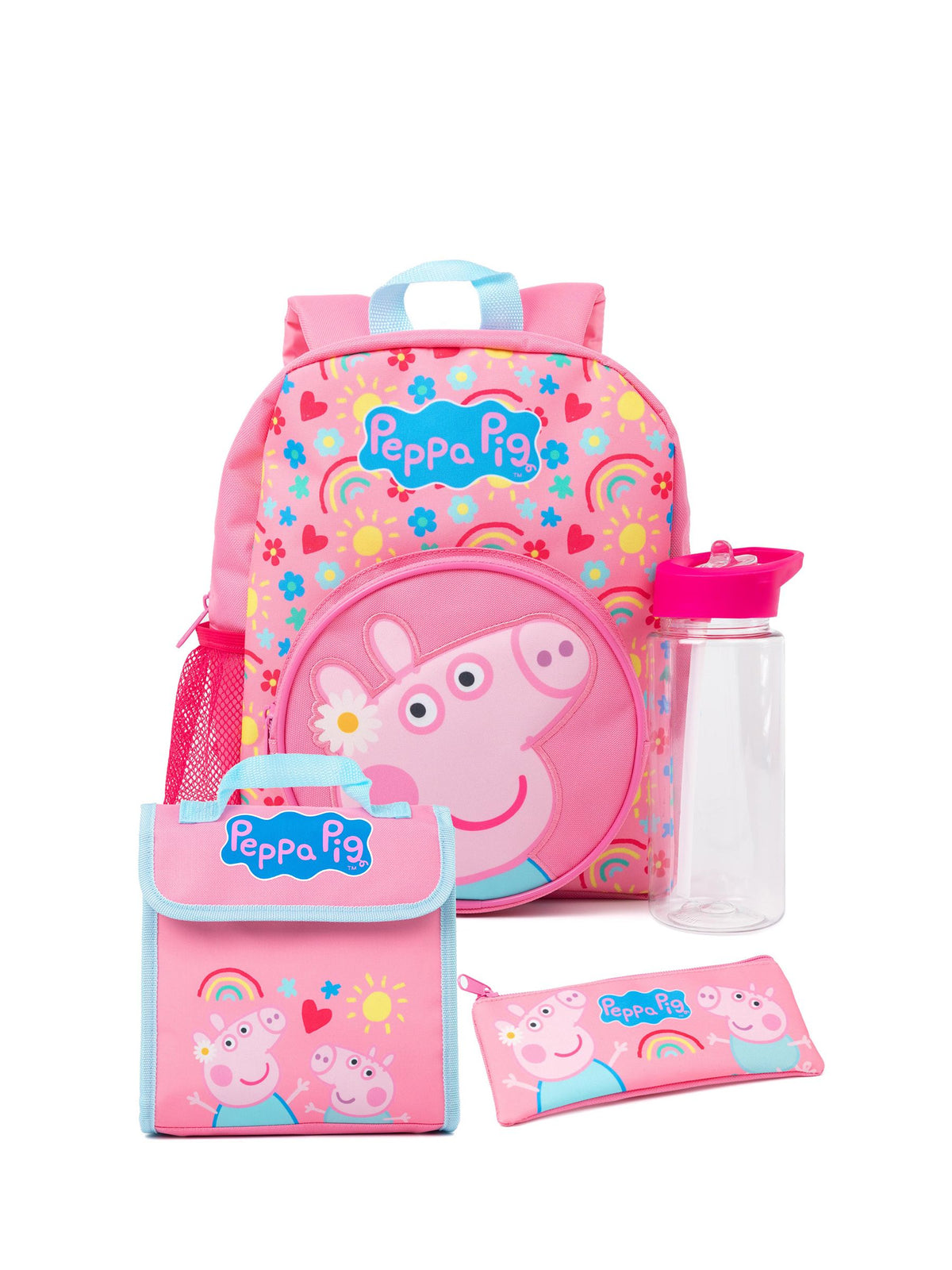 Vanilla Underground Peppa Pig 4-piece backpack set pink (British brand)