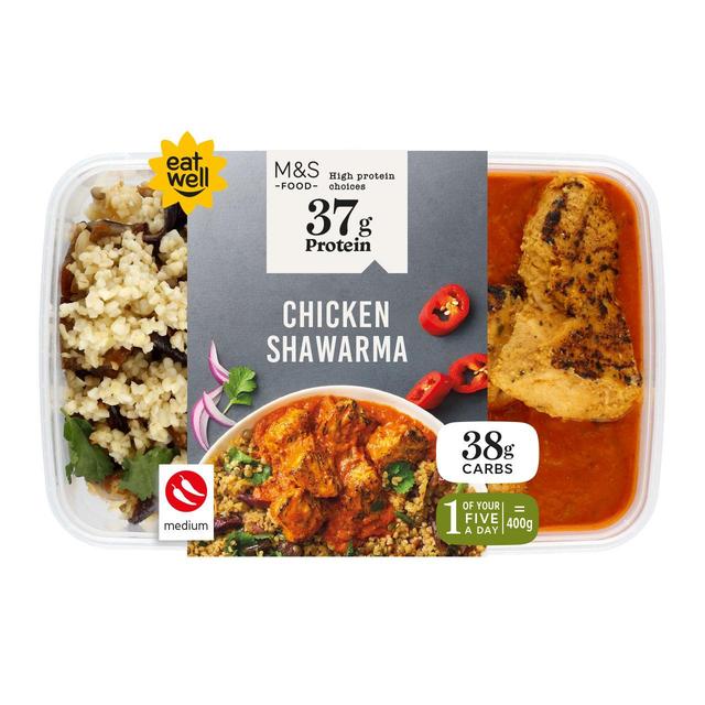 M&S High Protein Chicken Shawarma Box   400g GOODS M&S   