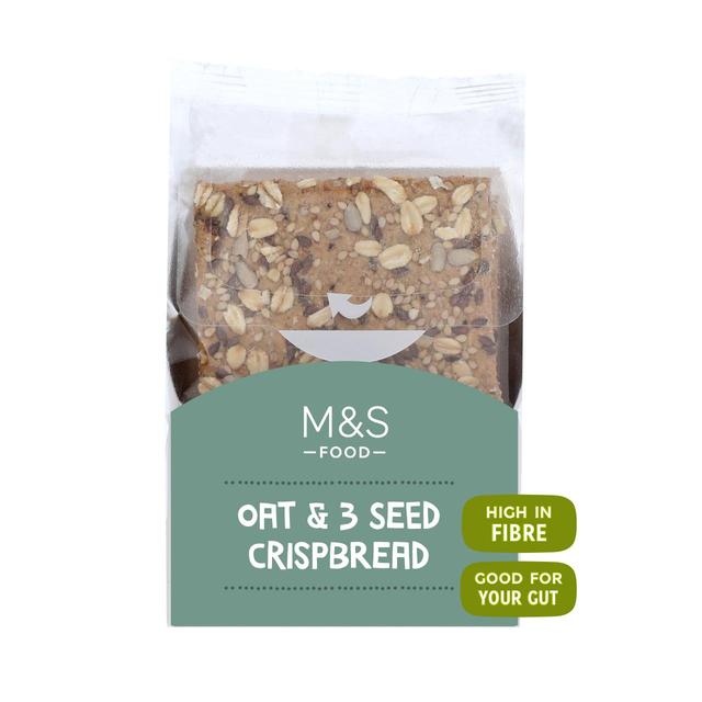 M&S Oat & 3 Seed Crispbread   200g GOODS M&S   