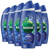 Radox Feel Awake 2-in-1 Shower Gel 6 x 500ml