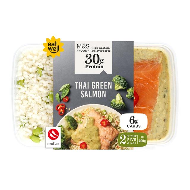 M&S High Protein Thai Green Salmon Box   400g