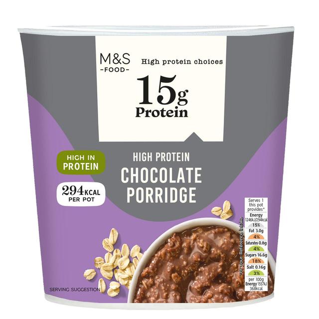 M&S High Protein Chocolate Porridge   80g GOODS M&S   