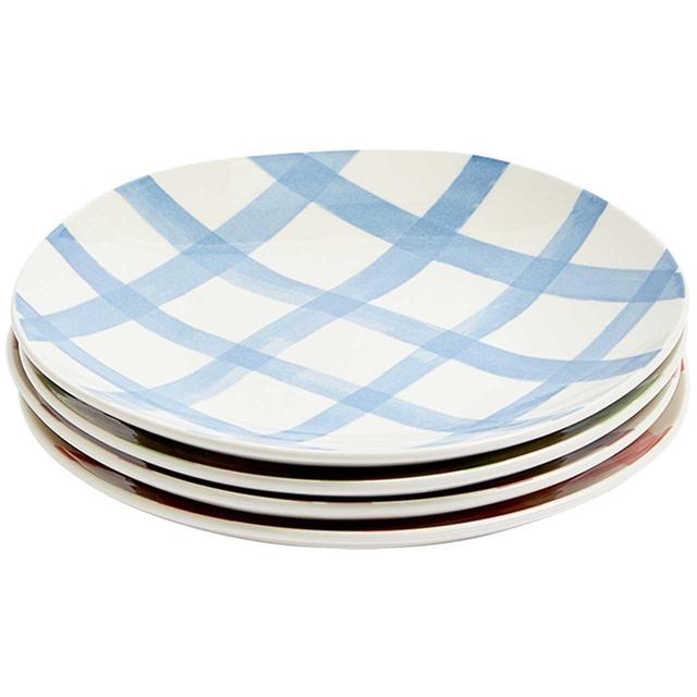 M&S Set Of 4 Linear Side Plates Multi   4 per pack