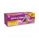 Whiskas Kitten 2-12mths Wet Cat Food Pouches Poultry Feasts in Jelly   40 x 85g GOODS M&S   