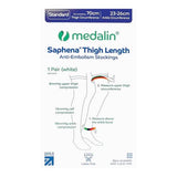 Medalin anti-embolism thigh high compression stockings, UK version