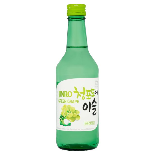 Jinro Green Grape Soju Korean Spirit Drink   350ml