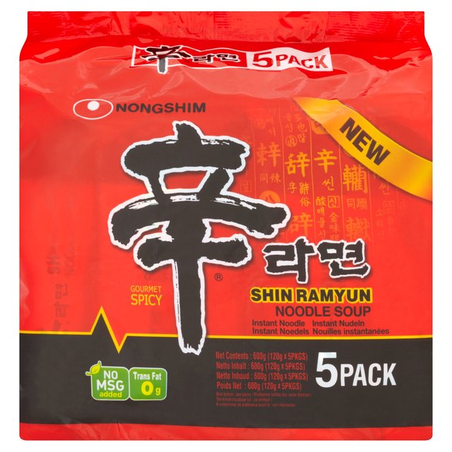 Nongshim Shin Ramyun Instant Noodles Multipack   5 x 120g