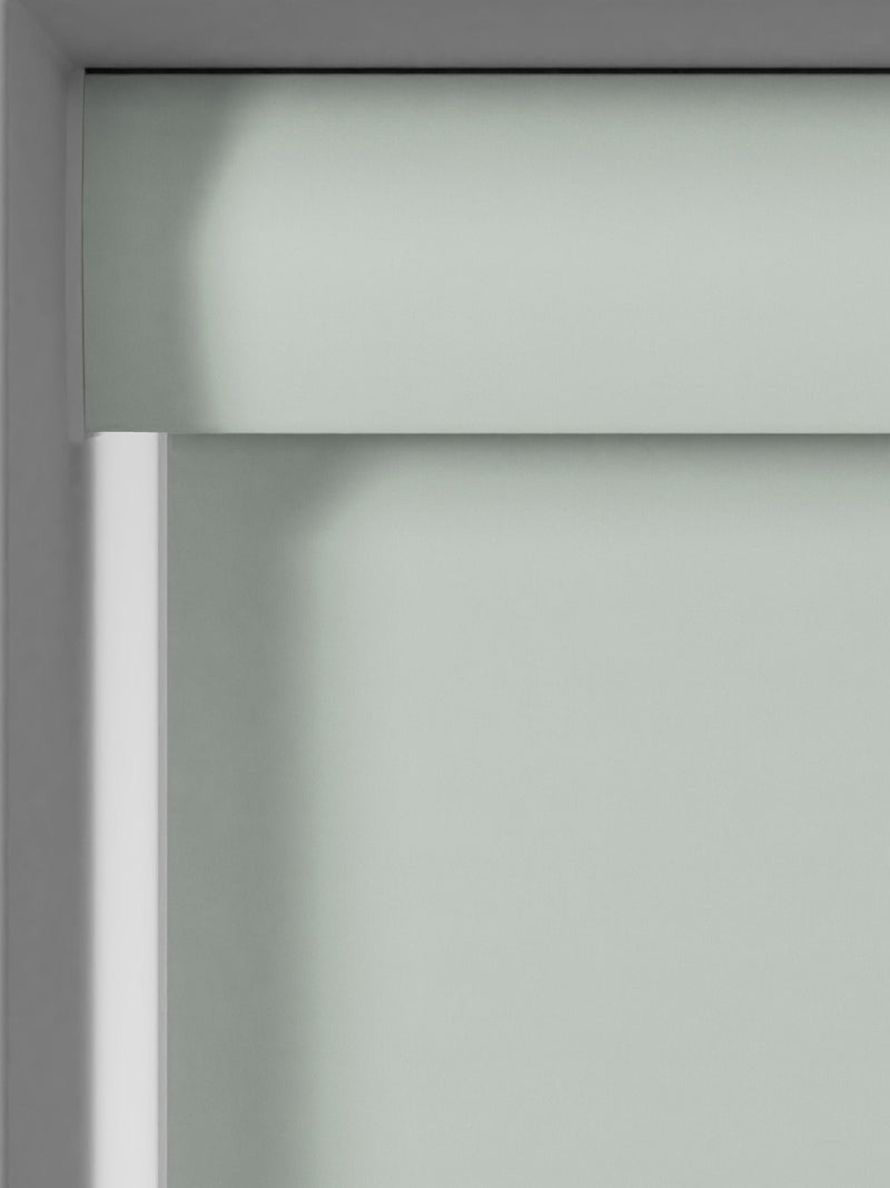 Next Spa Green Glow blackout roller blind (British brand)