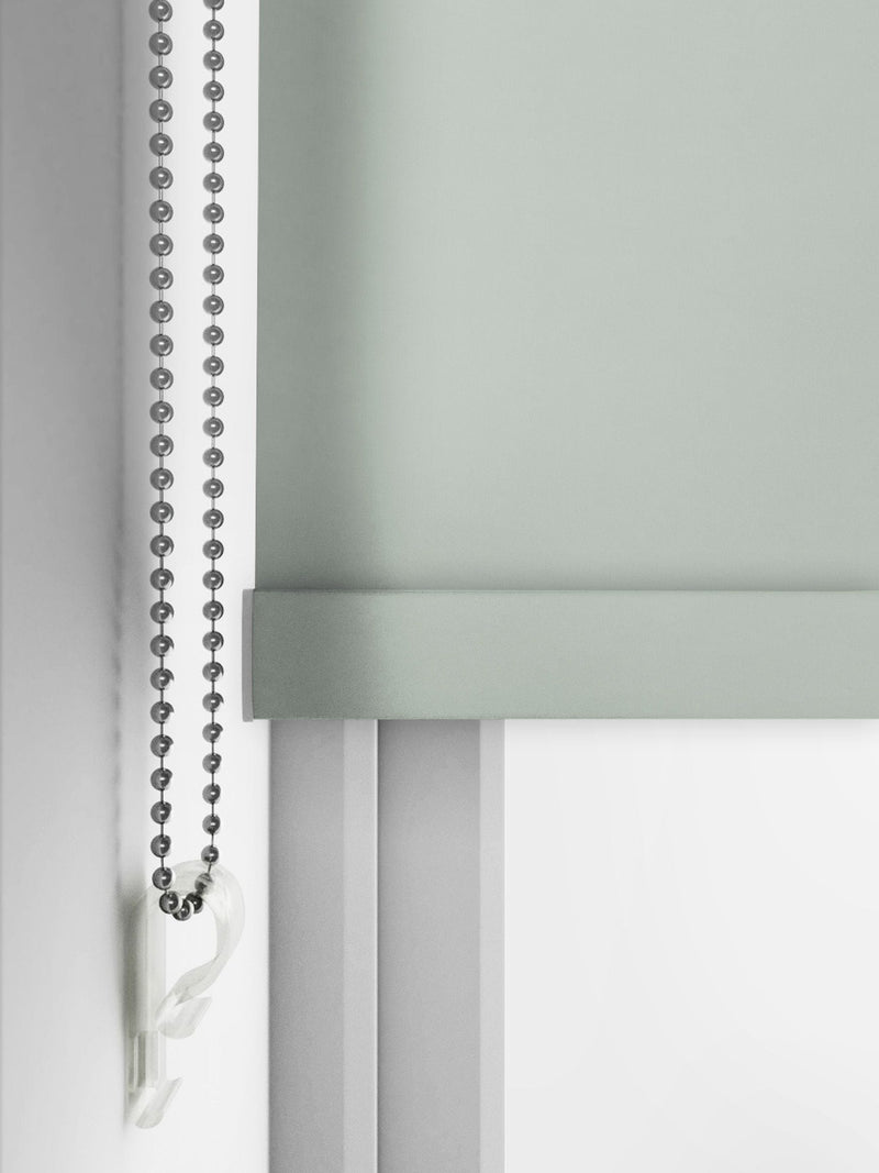 Next Spa Green Glow blackout roller blind (British brand)