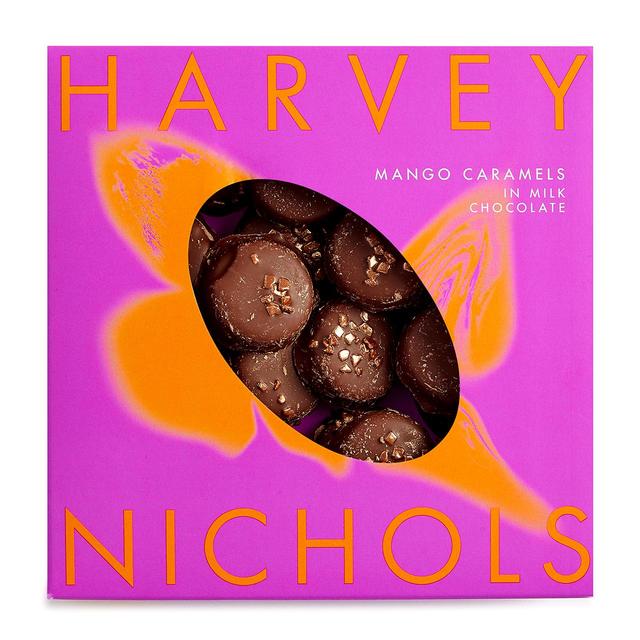 Harvey Nichols Mango Caramels in Milk Chocolate 125g   125g GOODS M&S   