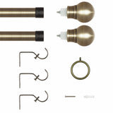 Argos Home brass extendable curtain pole 110cm-300cm - British product
