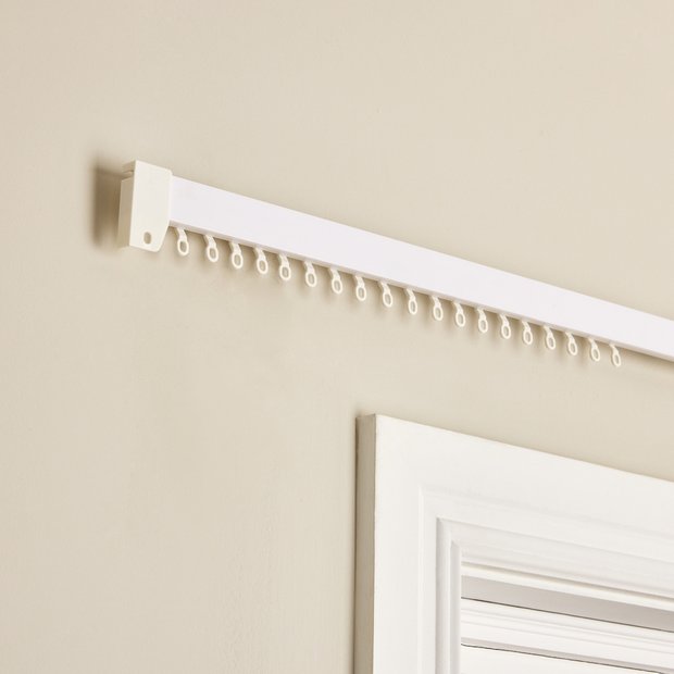 Argos Home white curtain track 200cm, UK version