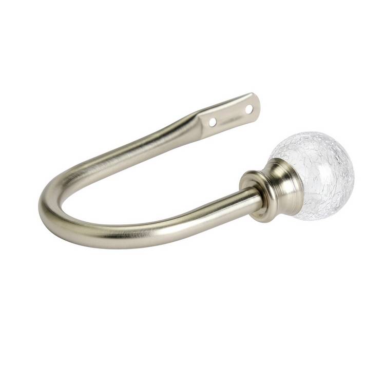 Argos Home Cora crackle ball curtain holdbacks metallic, 2 pack 20cm, imported from the UK