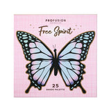Profusion Cosmetics Free Spirit eyeshadow palette 25 shades, UK version