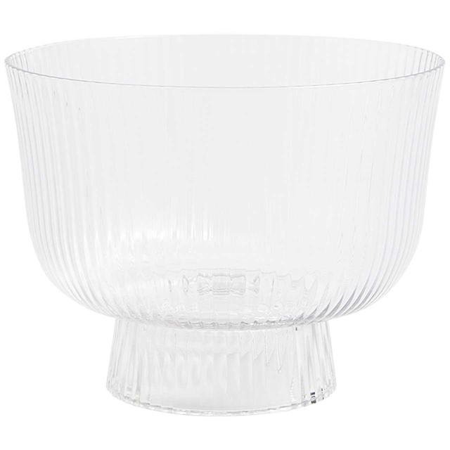 M&S Ribbed Glass Trifle Bowl GOODS M&S   