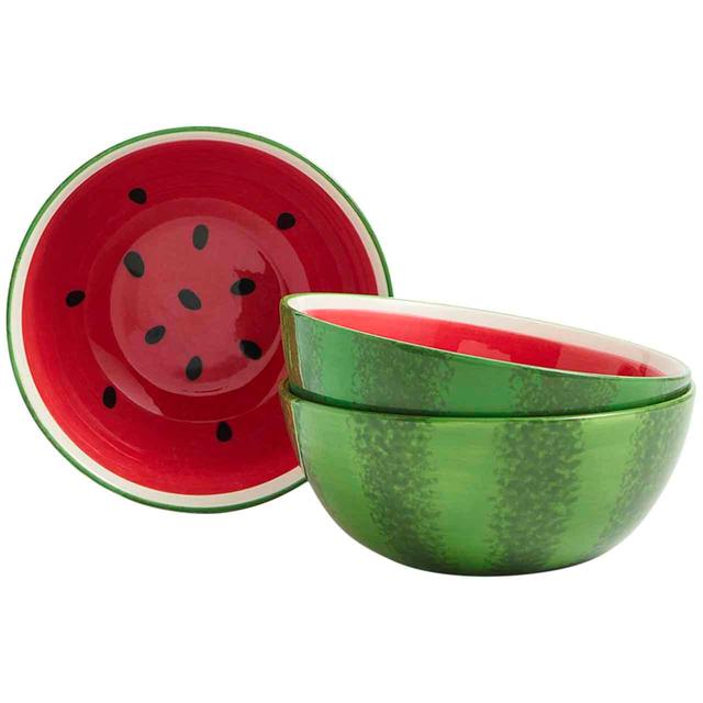 M&S Set Of 3 Water Melon Bowls   3 per pack