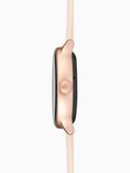 Smart Watch with Pink Silicone Strap, Rose Gold Case, 1.1-inch Display, IP67 Water Resistant