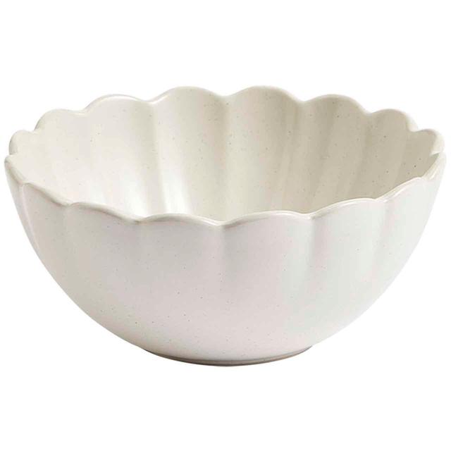 M&S Scallop Cereal Bowl Natural