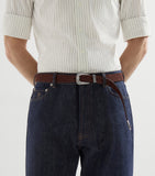 Brunello Cucinelli reversed leather belt 2.5cm, imported from the UK