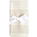 M&S Set Of 4 Gingham Napkins Natural   4 per pack GOODS M&S   