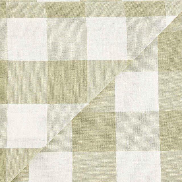 M&S Gingham Tablecloth Green GOODS M&S   