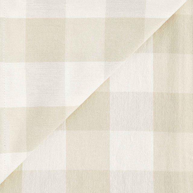 M&S Gingham Tablecloth Natural