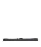 Balenciaga leather belt with burnished hardware and buckle fastening - British product