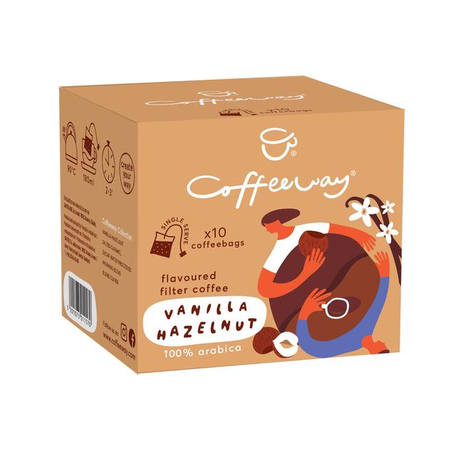 Coffeeway Vanilla Hazelnut Single Serve Flavoured Coffee Bags   10 per pack GOODS M&S   