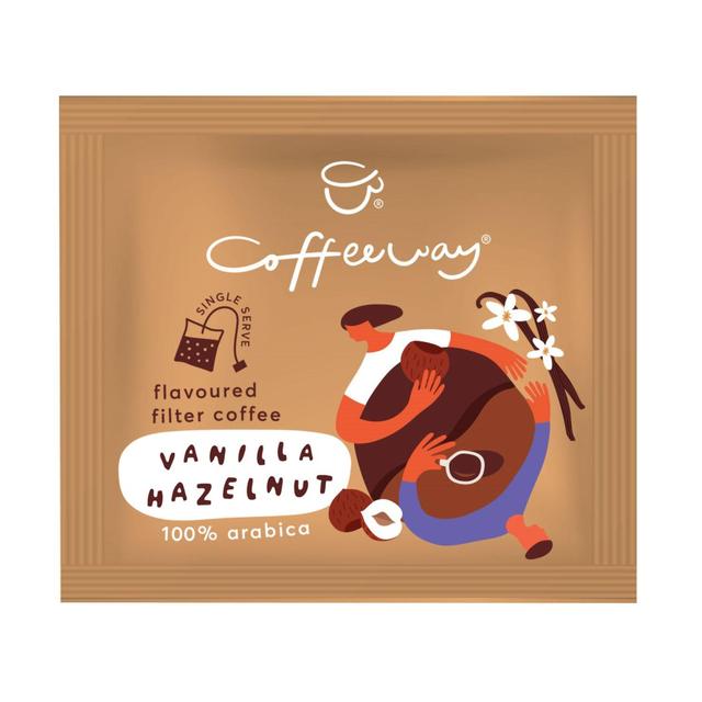 Coffeeway Vanilla Hazelnut Single Serve Flavoured Coffee Bags   10 per pack