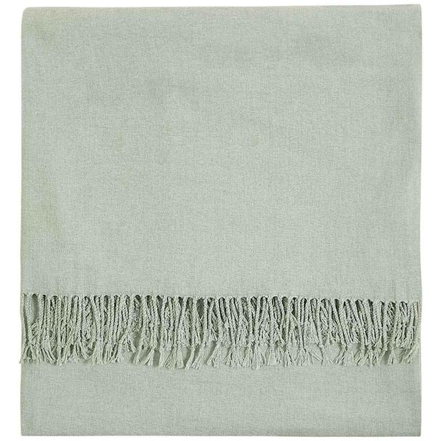 M&S Collection Chenille Plain Throw One Size Sage