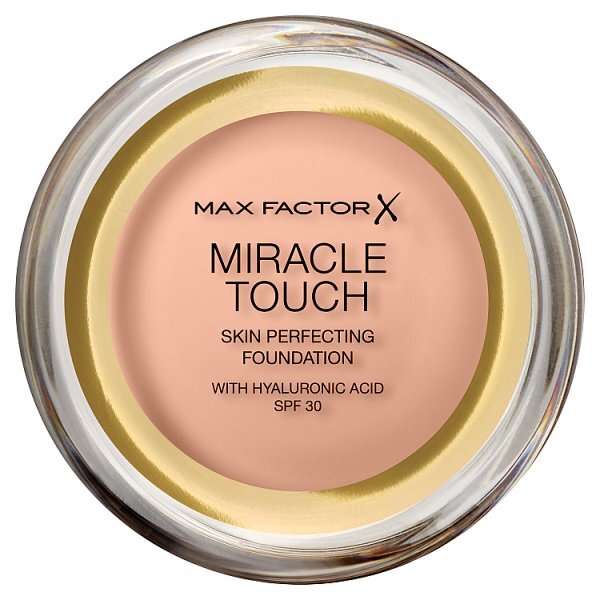 Max Factor Miracle Touch Foundation 45 Warm Almond GOODS Superdrug Creamy Ivory 040  