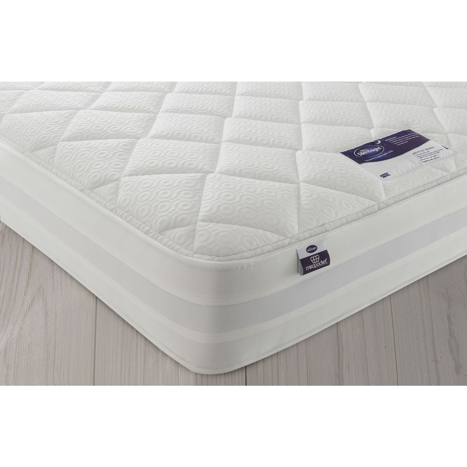 Silentnight Knightly Memory Kingsize 2 Drawer Divan Set-Grey