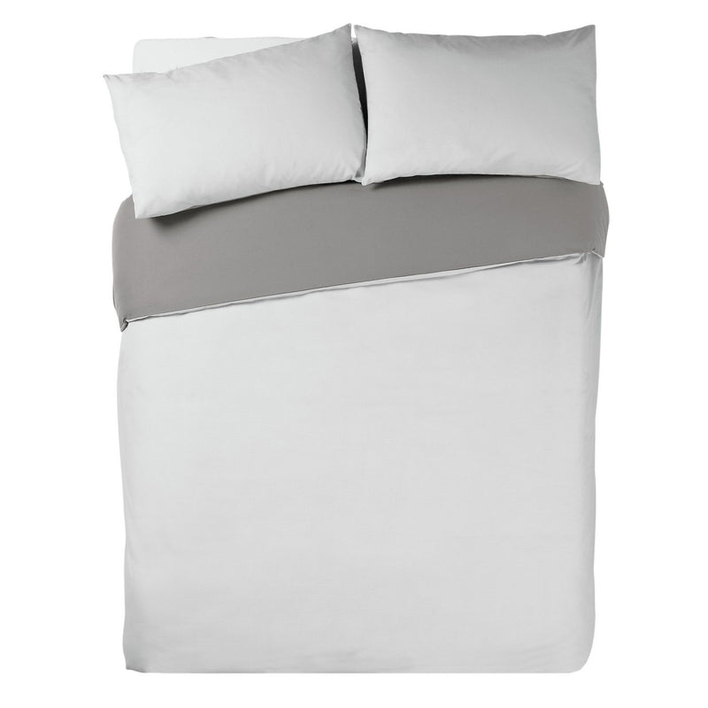 Habitat Polycotton Purple Reversible Bedding Set Single