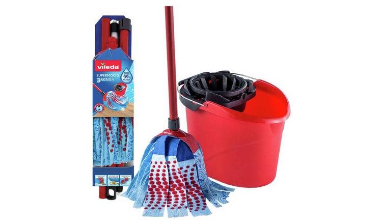 Vileda 3 Action Supermocio Mop, Bucket and Wringer